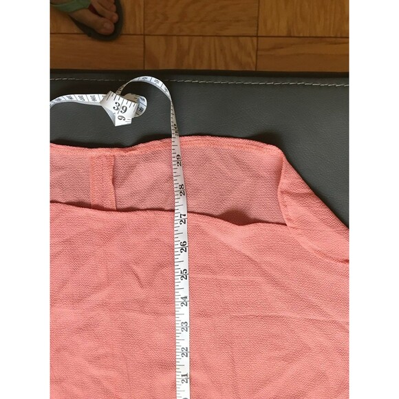 Cherokee Pink Size S Chiffon Reverse Collared Cutout Sleeveless Blouse Top Shirt - Picture 5 of 8